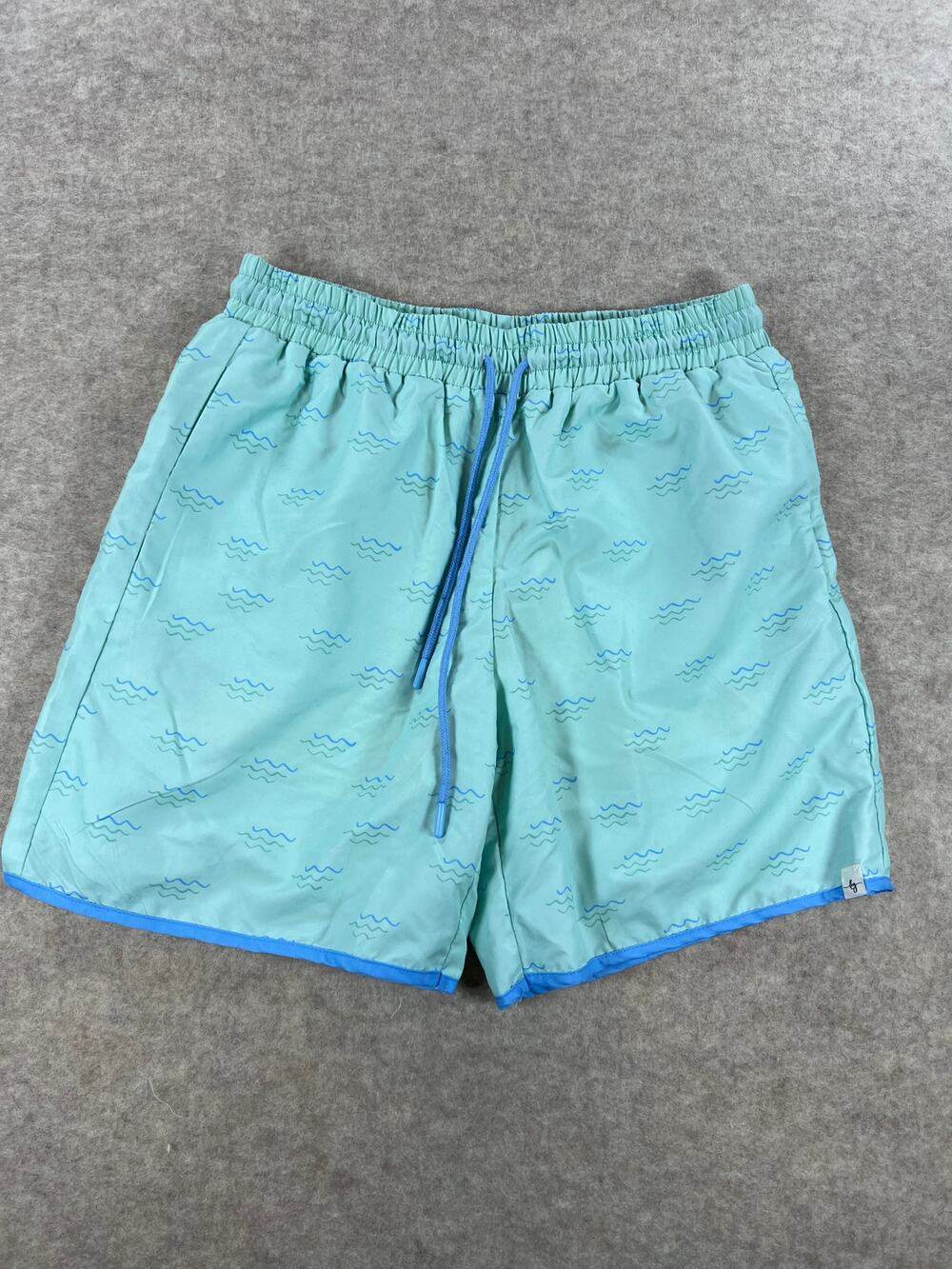 Love and Grow Men's Ocean Wave Swim Shorts Size Large